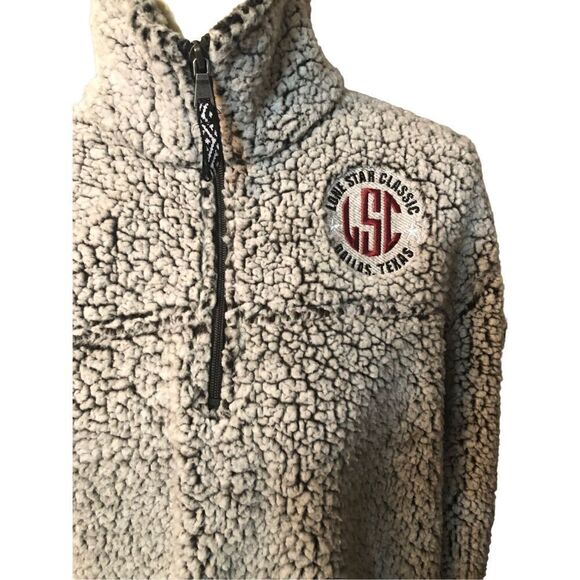 Lone Star Boxercraft sherpa pullover with 1/4 zip for funnel neck Lone Star Coll - Picture 6 of 13